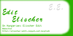 edit elischer business card